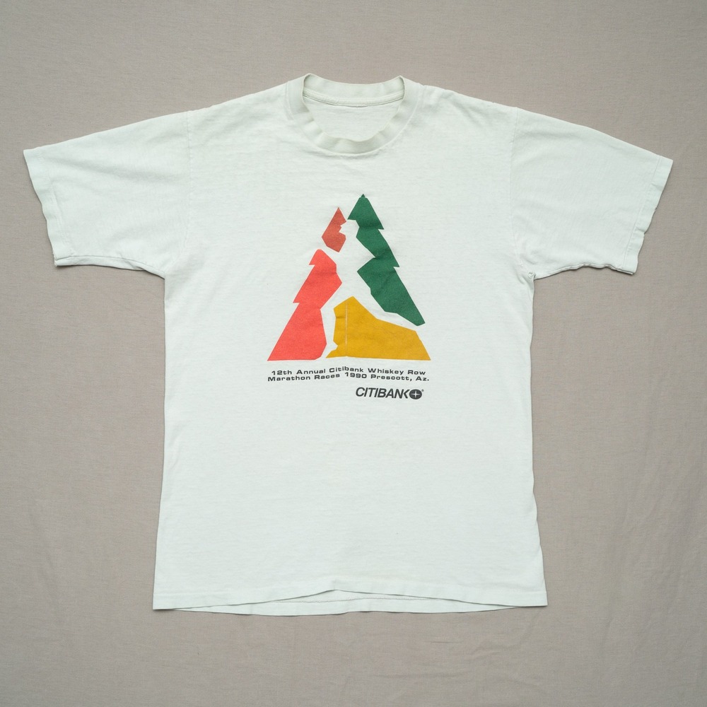 Vintage 1990 Citibank Whiskey Row Marathon Prescott AZ T Shirt M